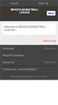 Mobile Screenshot of brazosbasketball.leagueapps.com