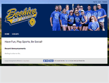 Tablet Screenshot of beehivesports.leagueapps.com