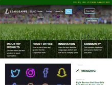 Tablet Screenshot of blog.leagueapps.com